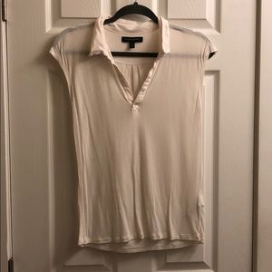 Banana Republic White Polo